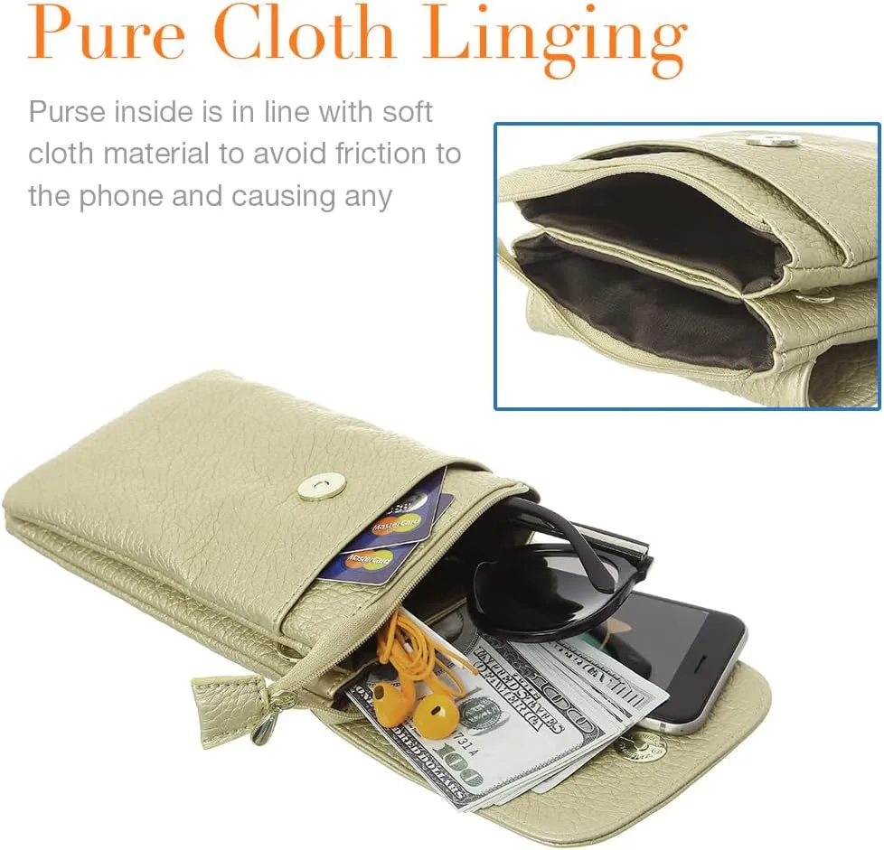 MINICAT Roomy Pockets Small Crossbody Bags Cell Phone Wallet Purses for Women