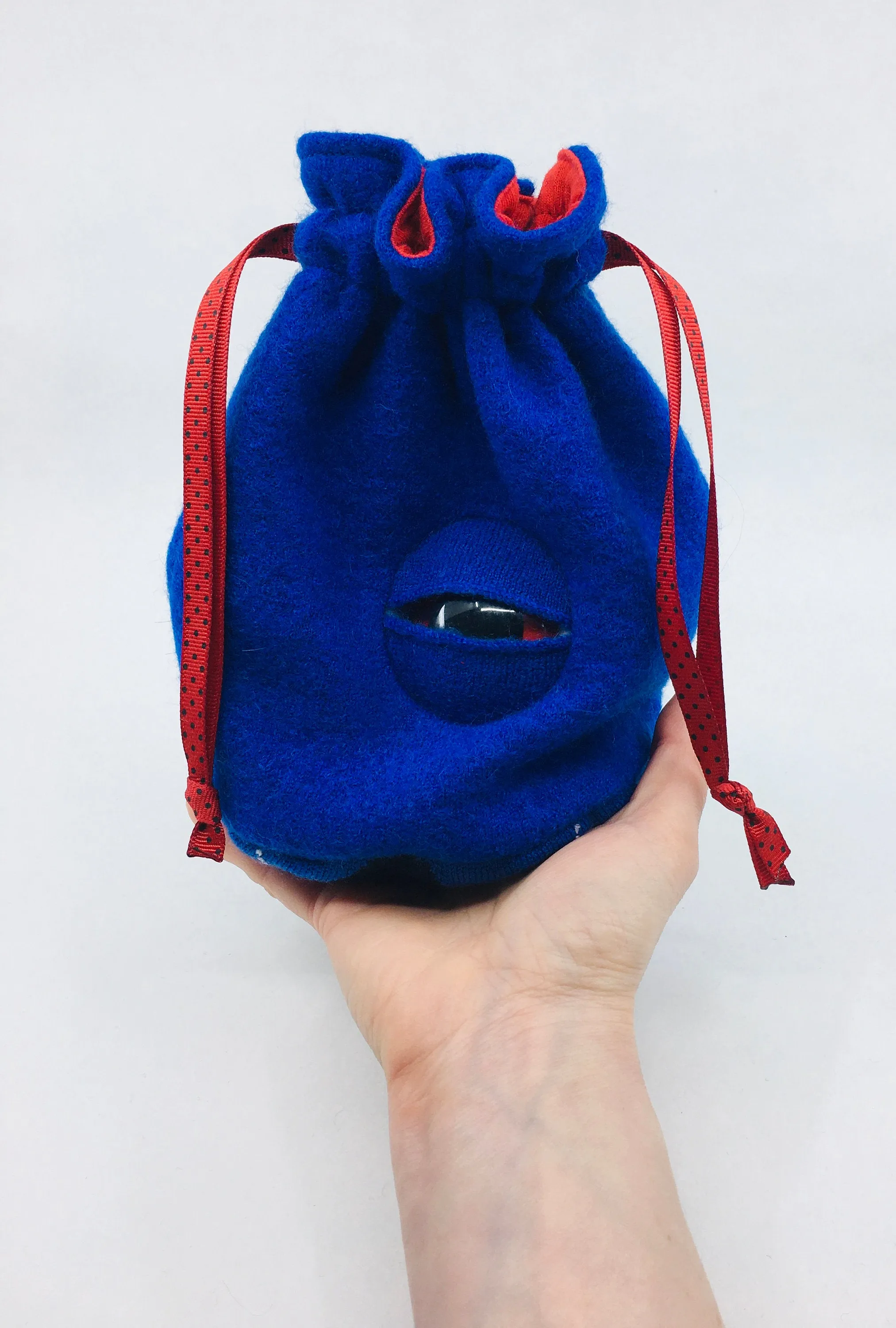monster cyclops drawstring dice bag for role playing games