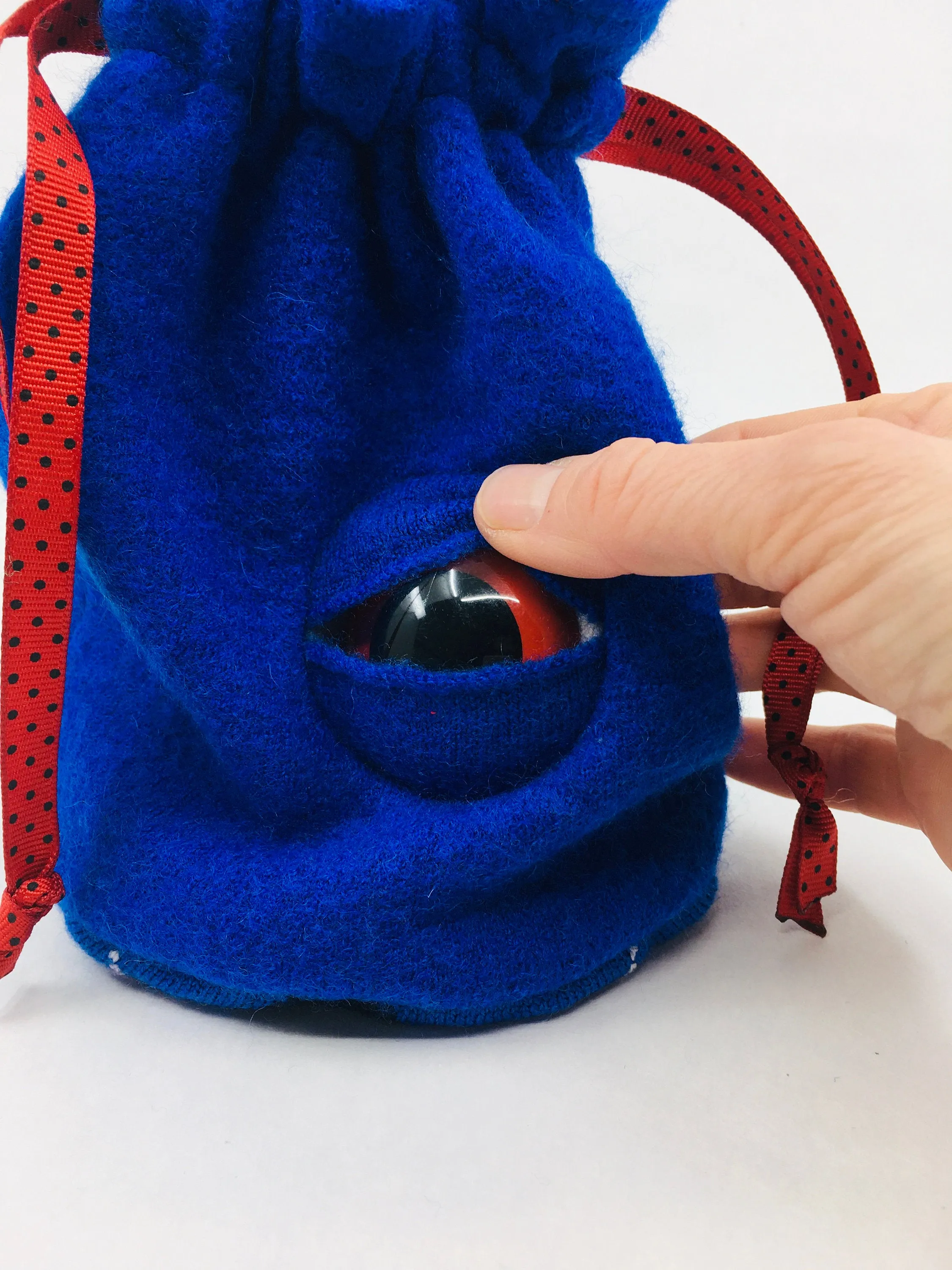 monster cyclops drawstring dice bag for role playing games