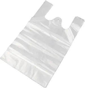 Morcte Clear Plastic T-Shirt Shopping Bags, Handled Grocery Bags, 800 Counts