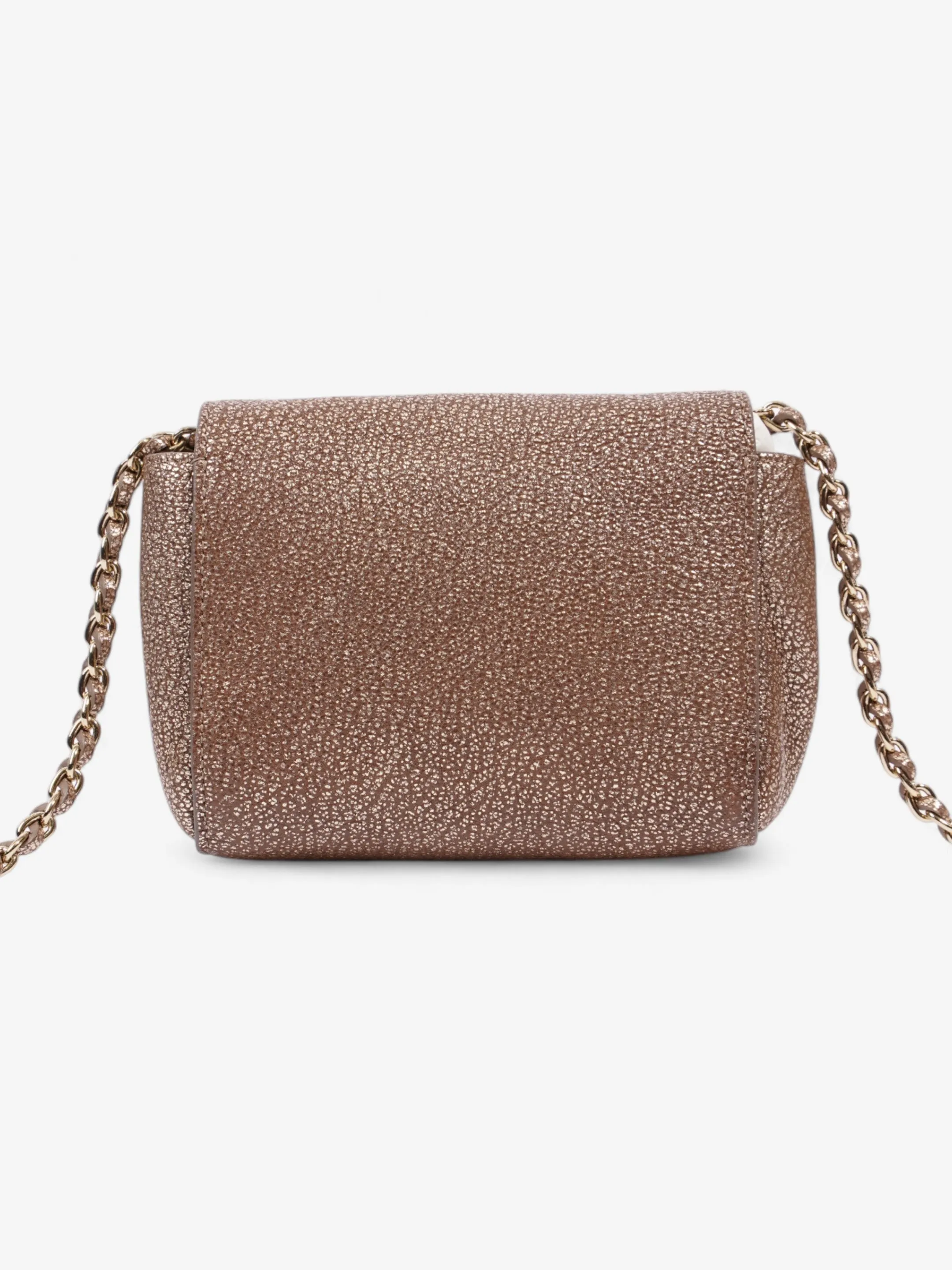 Mulberry Lily Metallic Mushroom Goatskin Leather Mini