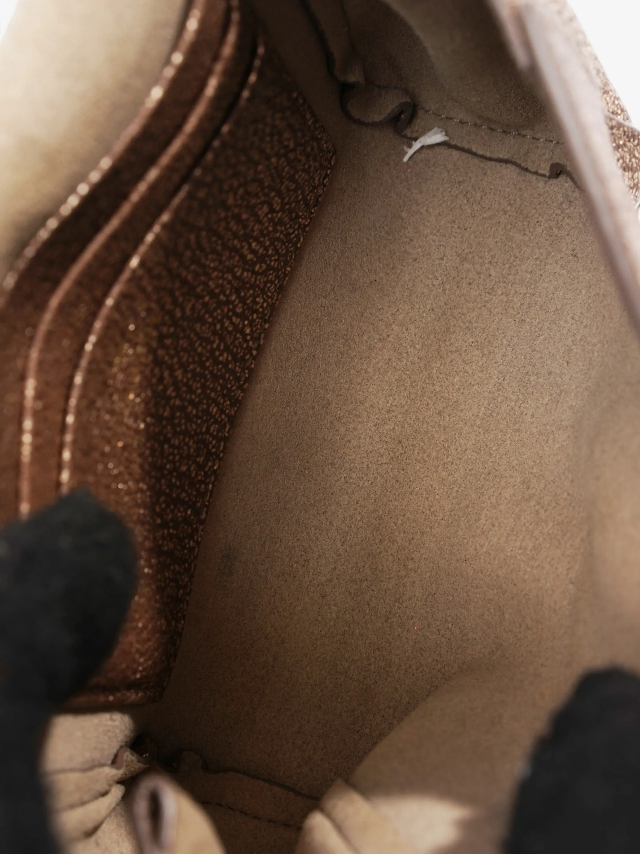 Mulberry Lily Metallic Mushroom Goatskin Leather Mini