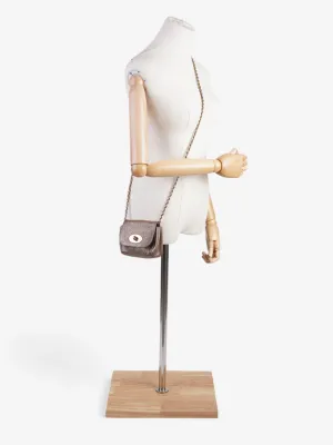 Mulberry Lily Metallic Mushroom Goatskin Leather Mini