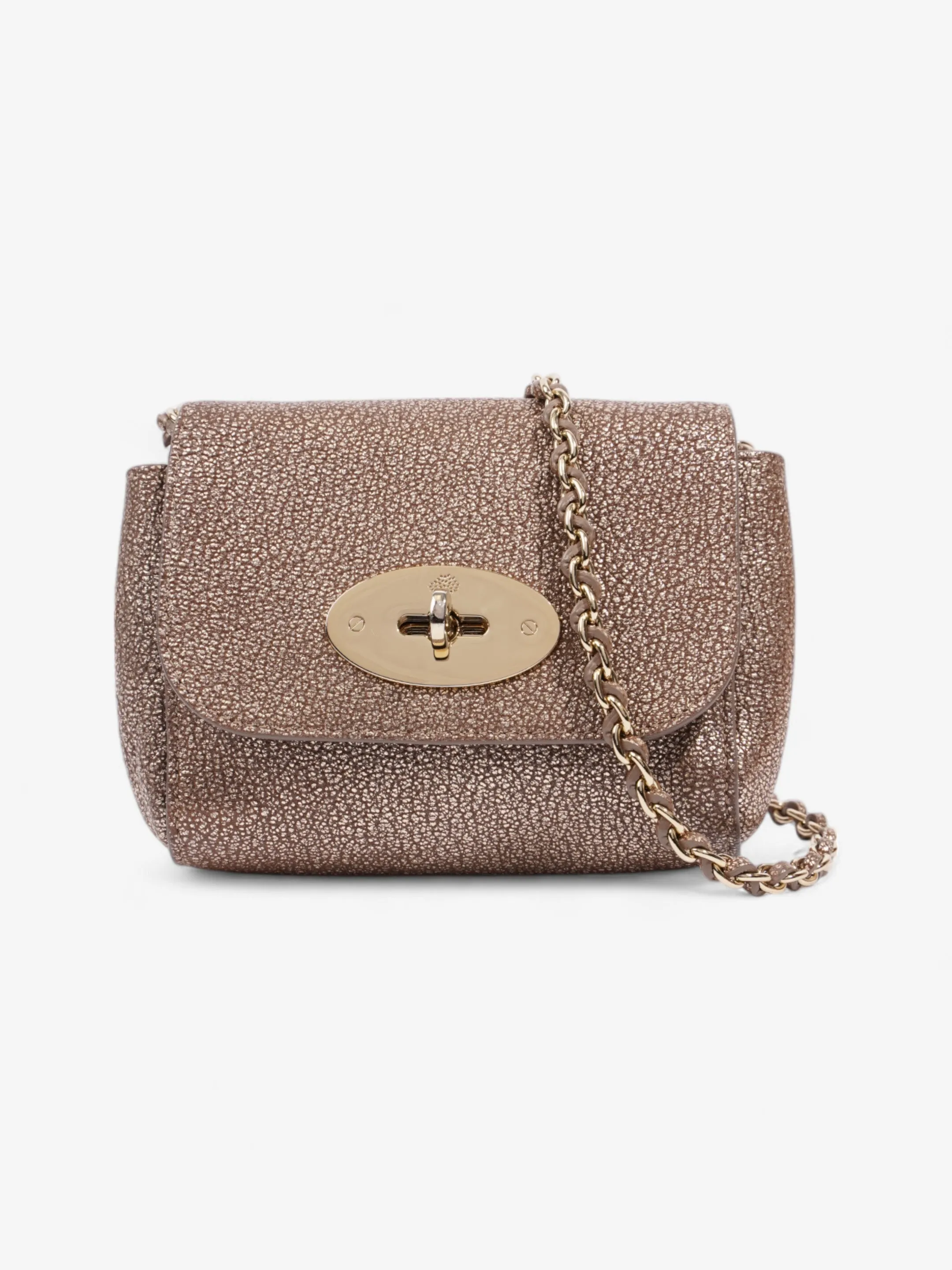 Mulberry Lily Metallic Mushroom Goatskin Leather Mini