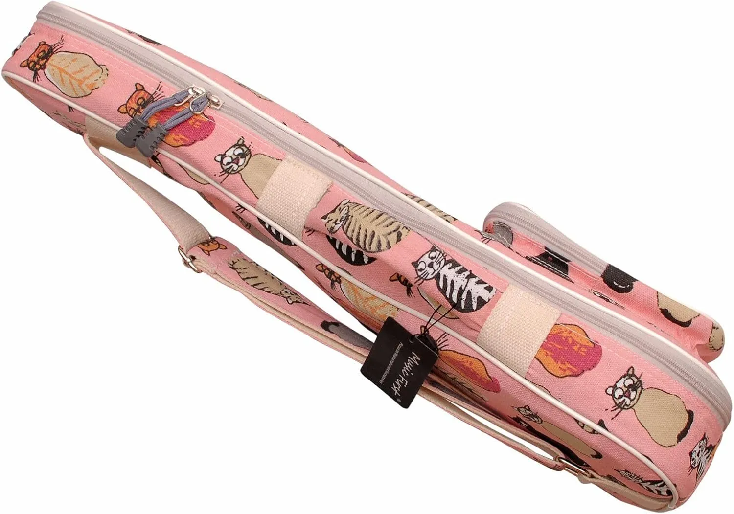 MUSIC FIRST Canvas 23/24 Inch Concert MISS CAT Ukulele Case, Bag, Cover - Original Design