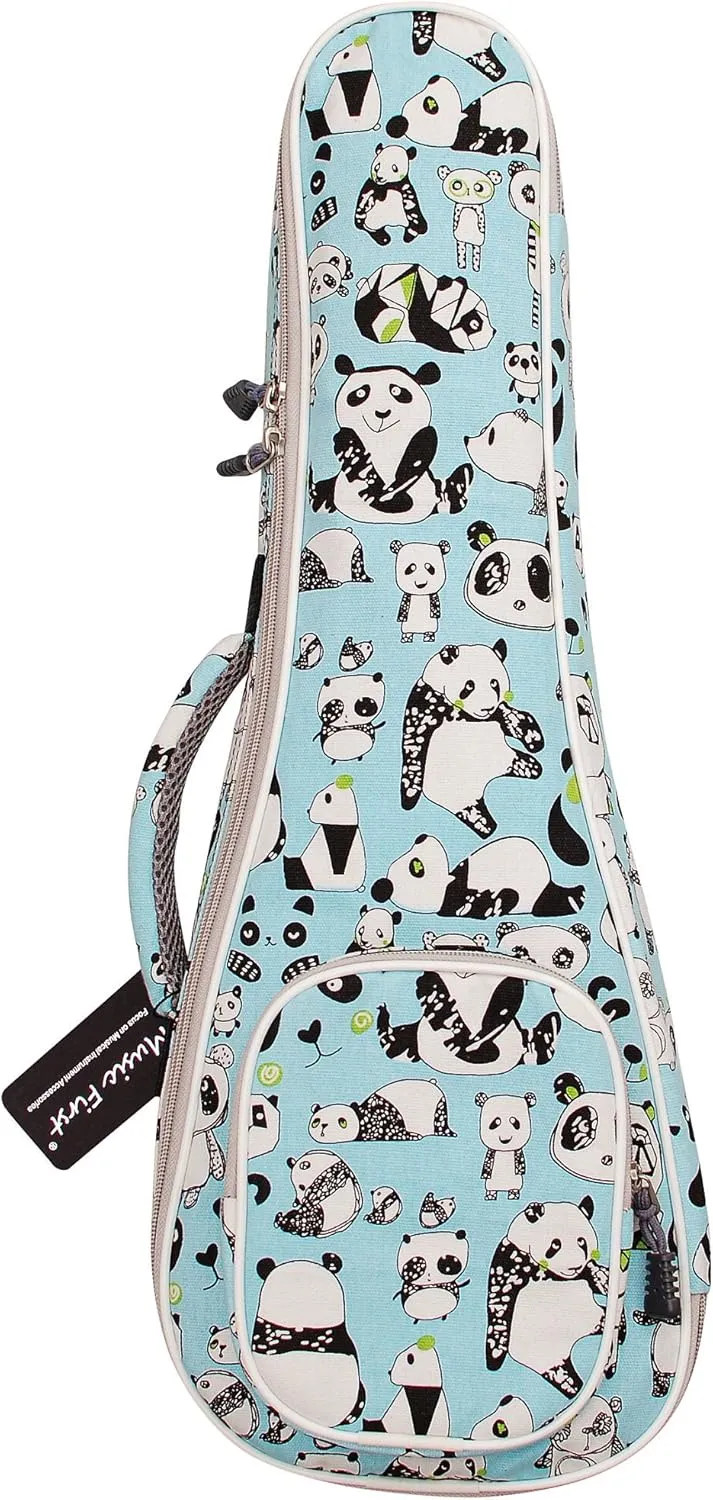 MUSIC FIRST Original Design 15mm Padded Cartoon"Panda" Violin bag, 1/4 1/2 Soft Violin Case, Violin Travel Bag, Violin Backpack Notice: Fit for 1/2 and 1/4 Size Violin, Max bow length 62cm (24.4 inch)