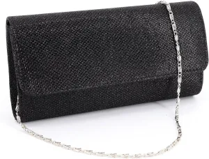 Naimo Flap Dazzling Small Clutch Bag Evening Bag With Detachable Chain