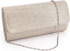 Naimo Flap Dazzling Small Clutch Bag Evening Bag With Detachable Chain