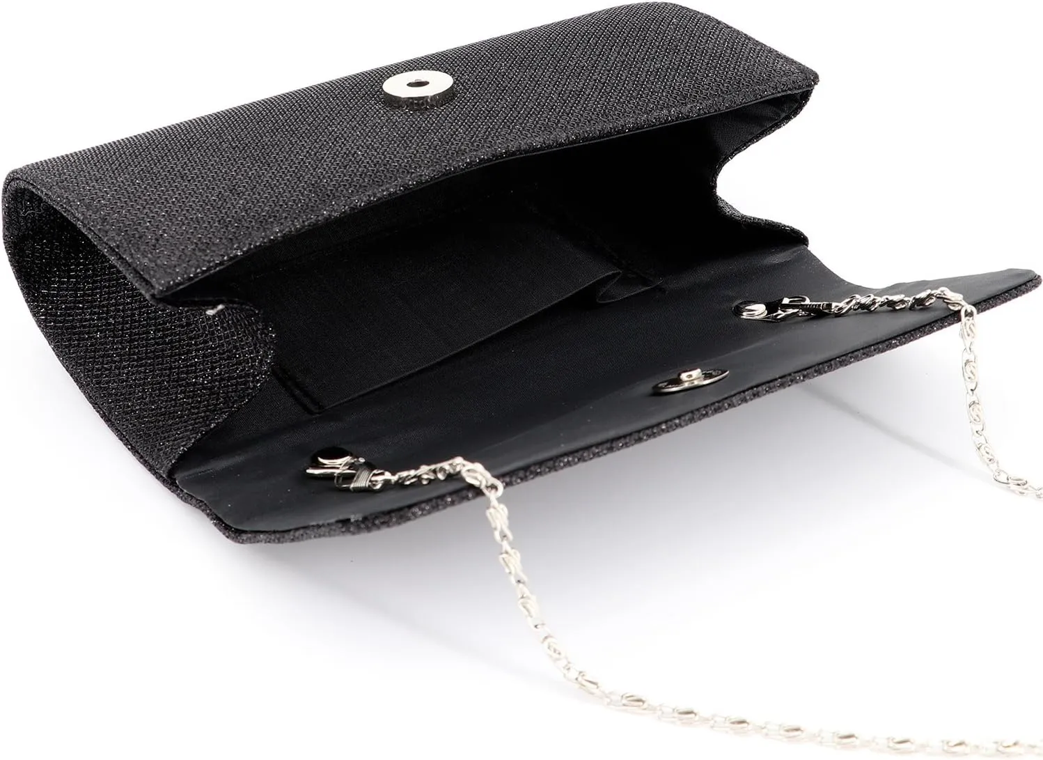 Naimo Flap Dazzling Small Clutch Bag Evening Bag With Detachable Chain