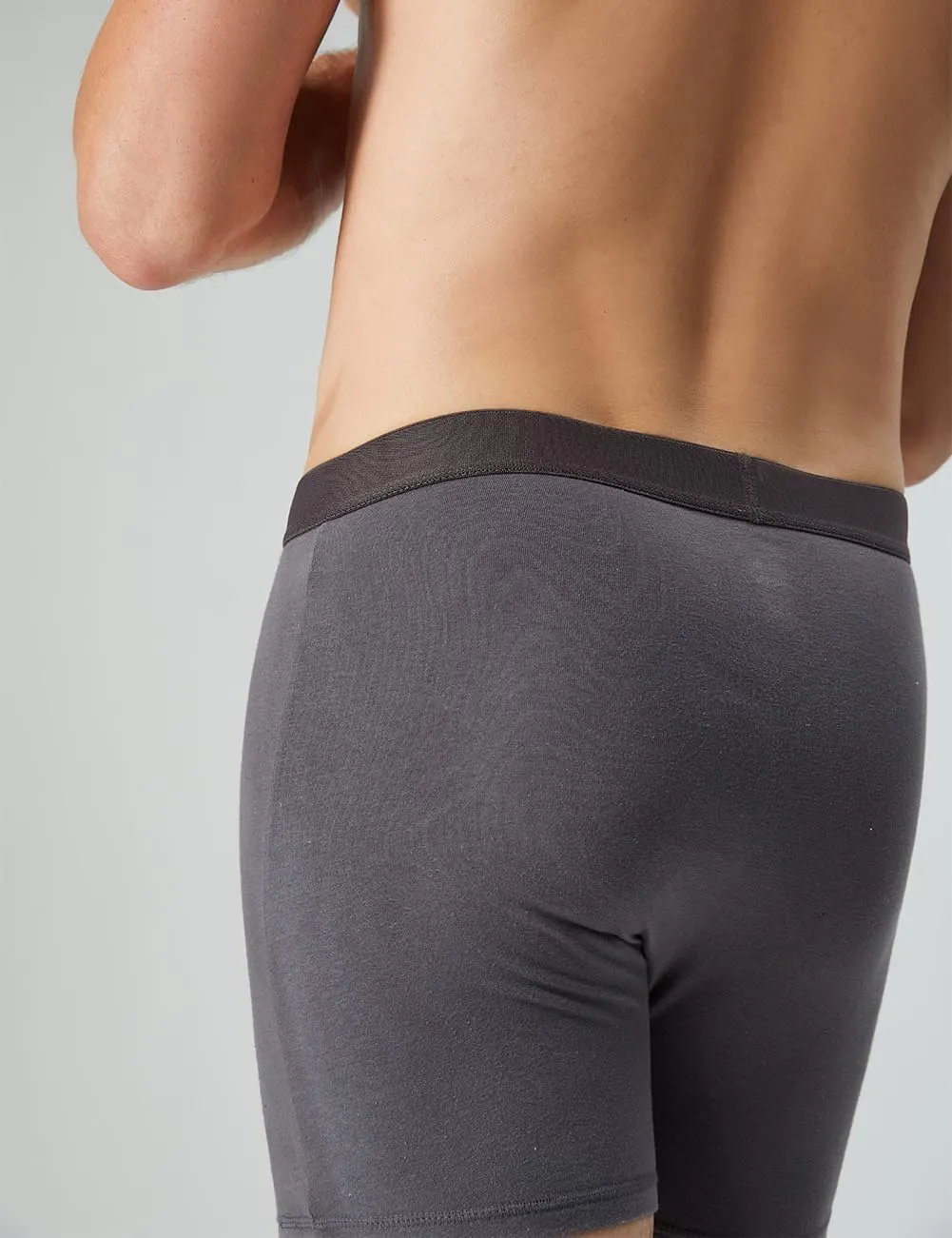 Natural Feelings Boxer Briefs Mens Underwear Men Pack Soft Cotton Open Fly Underwear