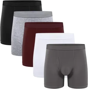 Natural Feelings Boxer Briefs Mens Underwear Men Pack Soft Cotton Open Fly Underwear