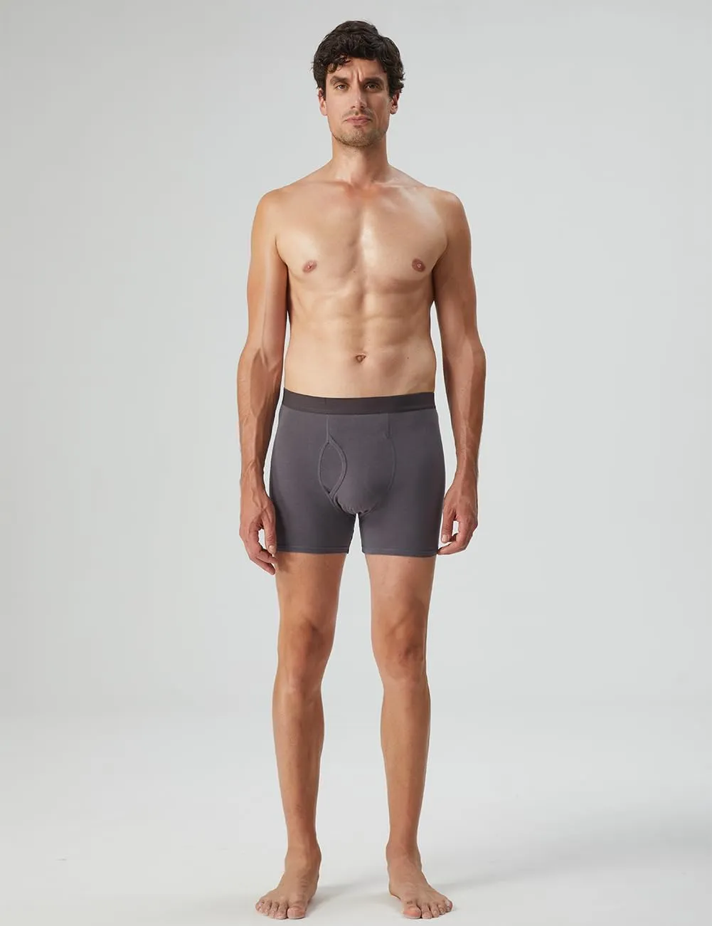 Natural Feelings Boxer Briefs Mens Underwear Men Pack Soft Cotton Open Fly Underwear
