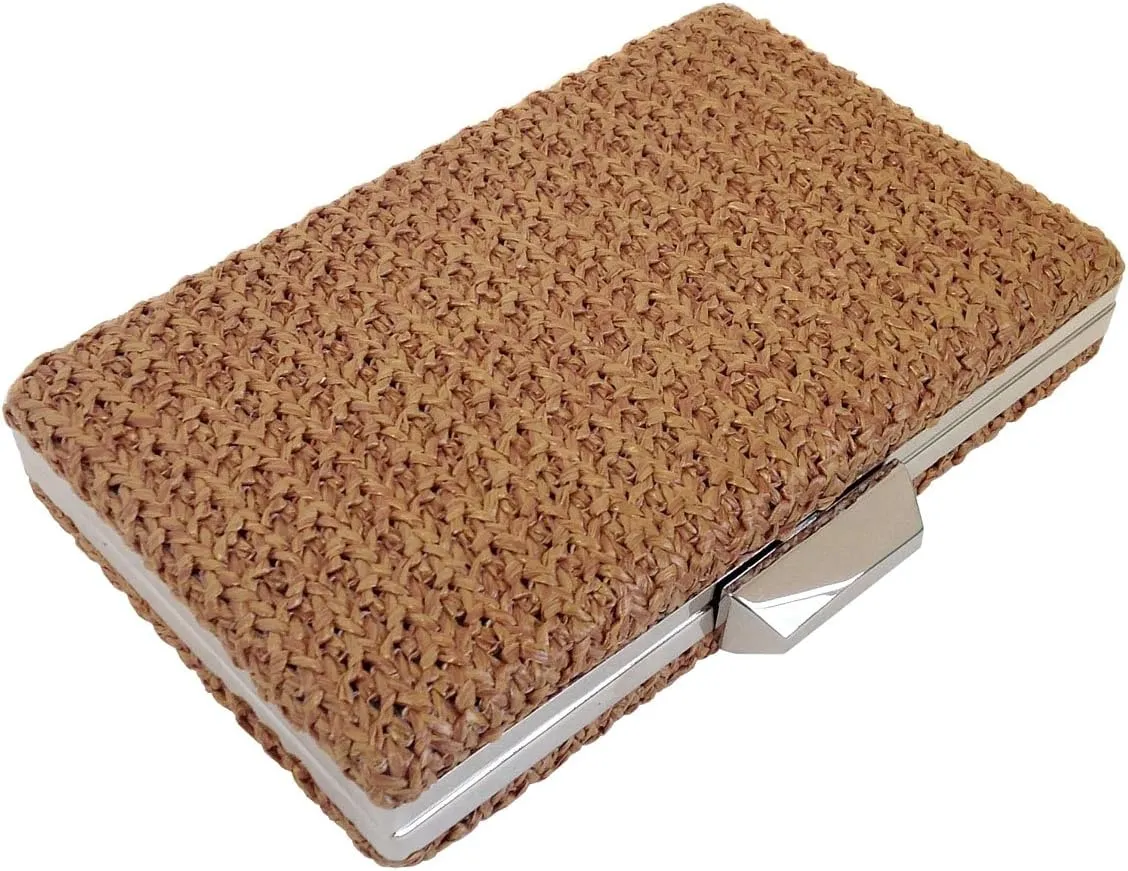 Natural Straw Box Clutch