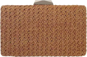 Natural Straw Box Clutch