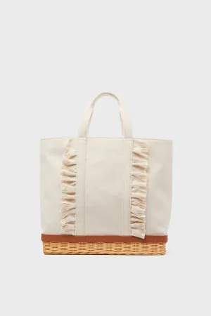 Natural The Gardener Tote Ruffle