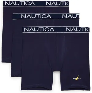 Nautica Men's 3-Pack Cotton Stretch Limited Edition Boxer Briefs
