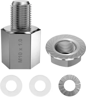NICEDACK Bicycle Hub Hitch Adapter, Bicycle Axle Adapter for Thrust Axle, Universal Bicycle Trailer Coupling Adapter, Silver