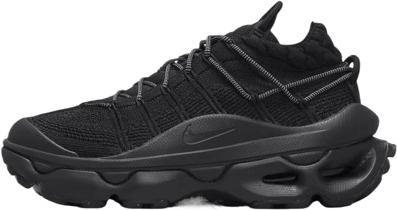 Nike Air Max Flyknit Venture Women's Shoes (FD2110-005, Black/Black/Metallic Silver) Size 8