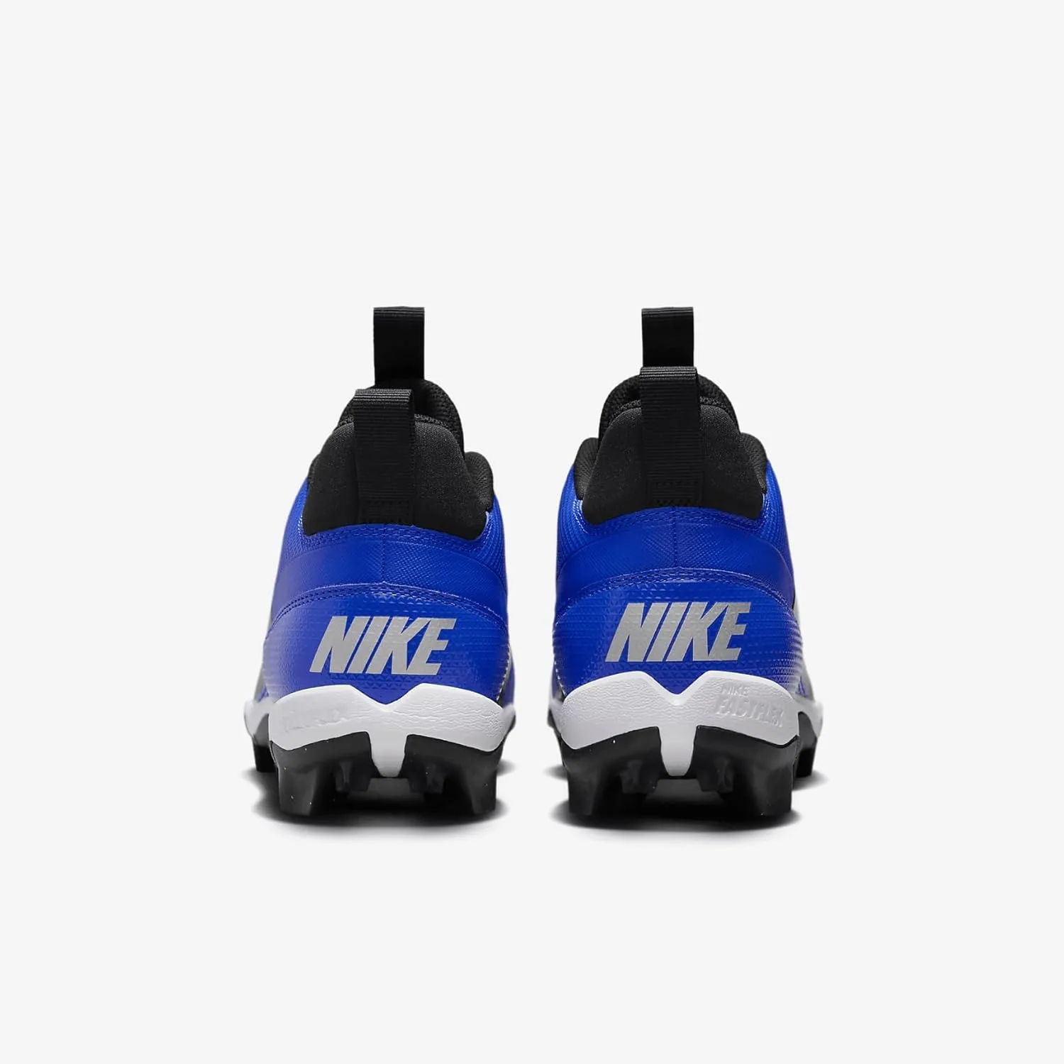 Nike Alpha Menace 4 Shark Football Cleats (FN0028-100, White/Metallic Silver/Photon Dust/Black)