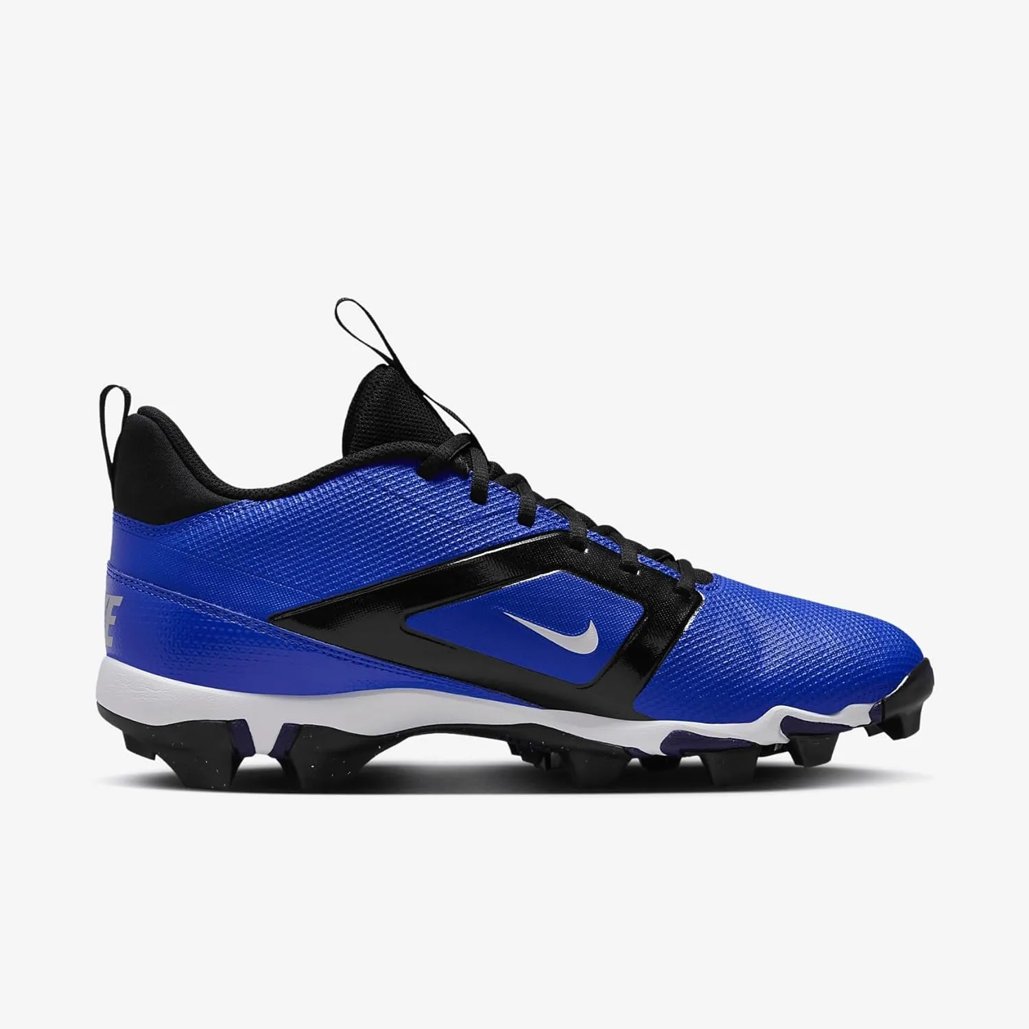 Nike Alpha Menace 4 Shark Football Cleats (FN0028-100, White/Metallic Silver/Photon Dust/Black)