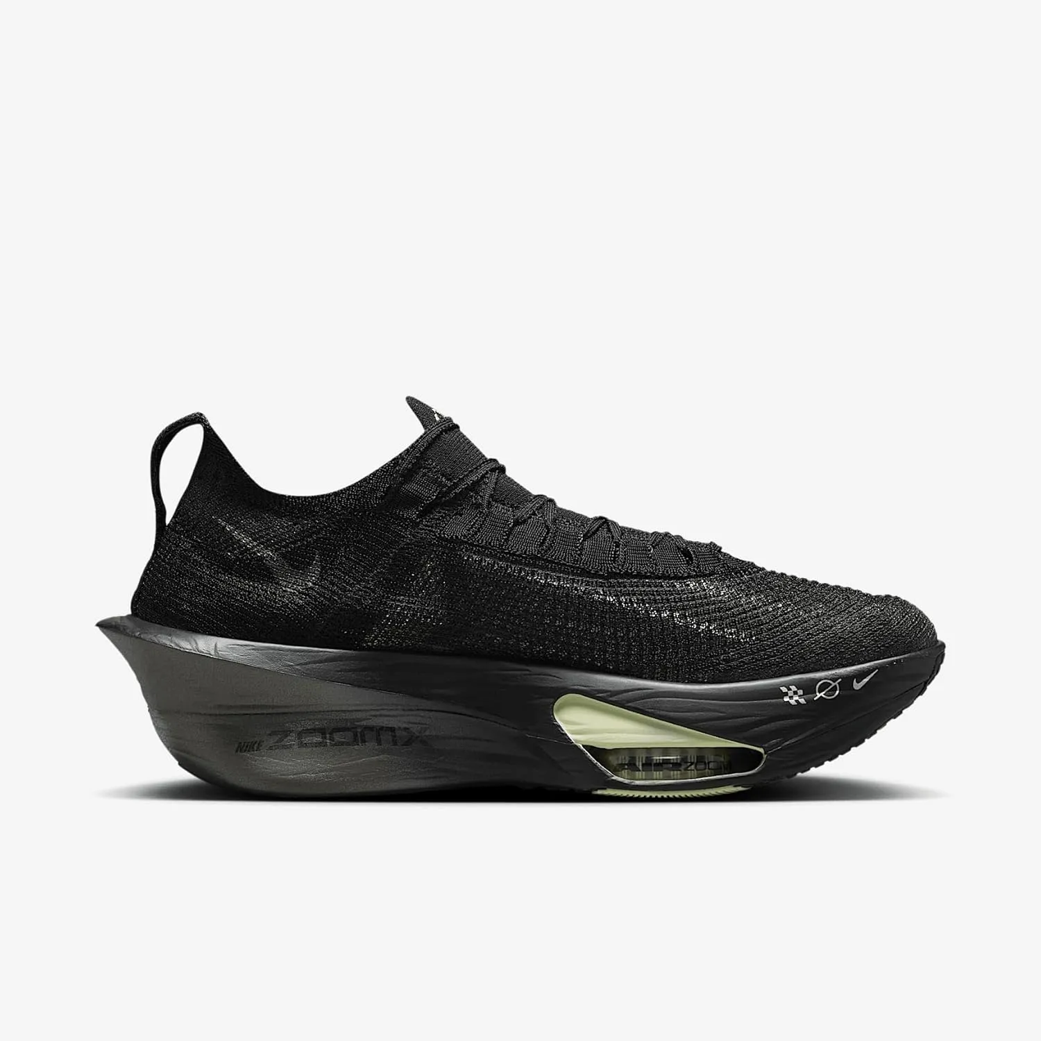 Nike Alphafly 3 Men's Road Racing Shoes (HV6350-001, Black/Olive Aura/Metallic Silver)