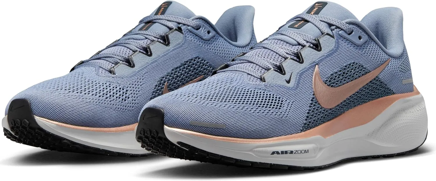 Nike Pegasus 41 Women's Road Running Shoes (FD2723-005, Phantom/Light Pumice/Sail/Metallic Gold)