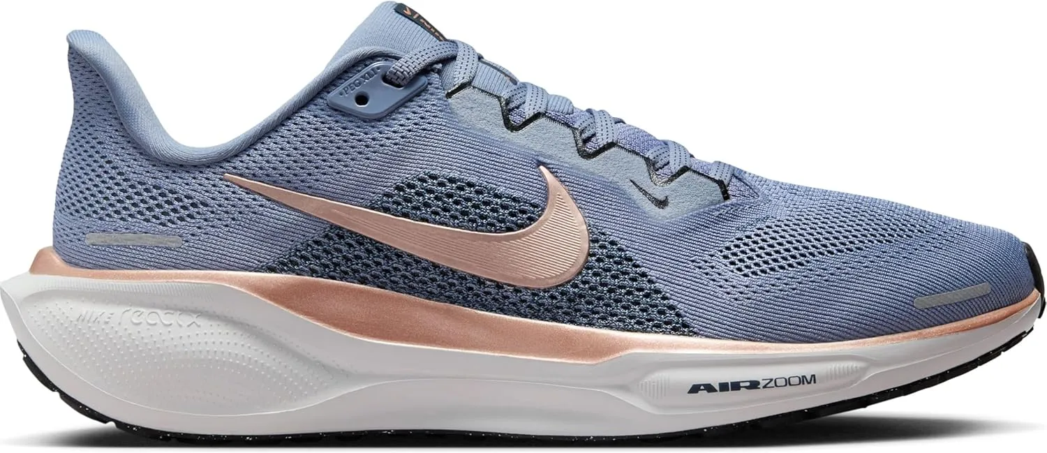 Nike Pegasus 41 Women's Road Running Shoes (FD2723-005, Phantom/Light Pumice/Sail/Metallic Gold)