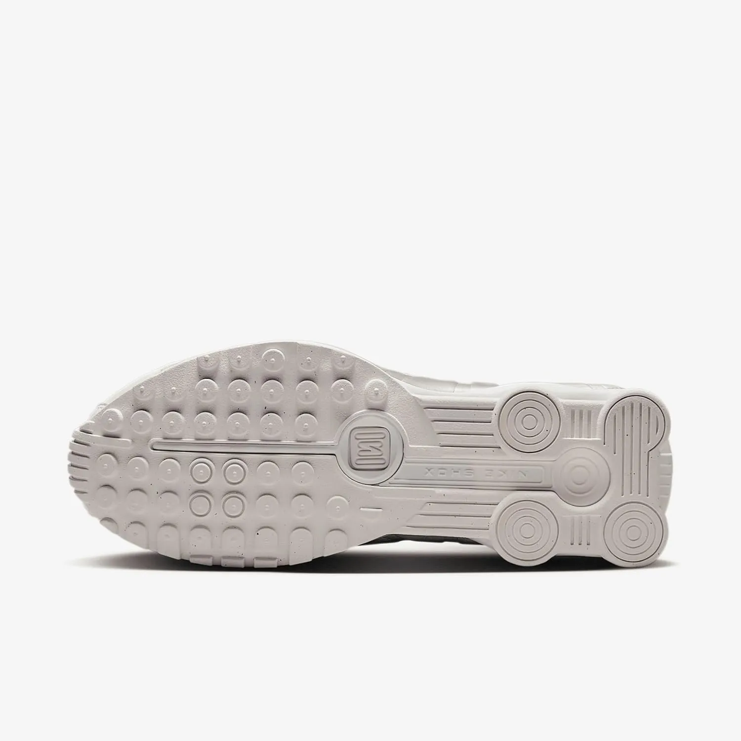 Nike Shox R4 Men's Shoes (HQ1988-101, White/White/Bright Crimson/Metallic Silver)