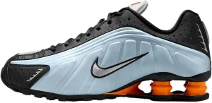 Nike Shox R4 Women's Shoes (AR3565-401, Blue Tint/Total Orange/Black/Metallic Silver)