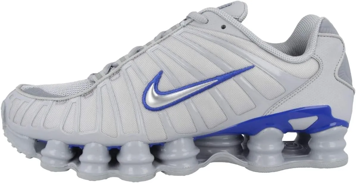 Nike Shox TL Men's Shoes (CN0151-001, Wolf Grey/Racer Blue/Metallic Silver) Size 9.5