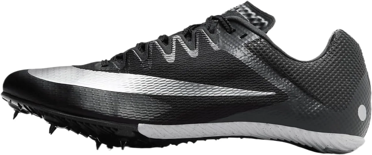 Nike Zoom Rival Track & Field Sprinting Spikes (FZ9663-001, Black/Black/Metallic Silver) Size 6.5