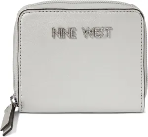 Nine West Aidie Slg Small Zip Around Silver One Size