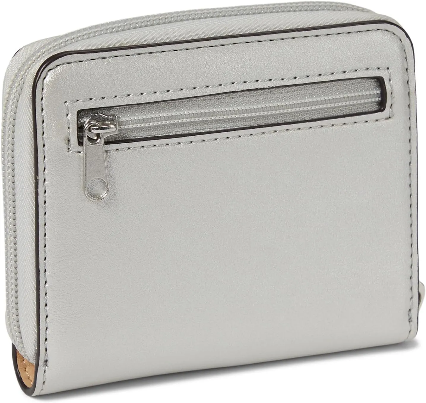 Nine West Aidie Slg Small Zip Around Silver One Size