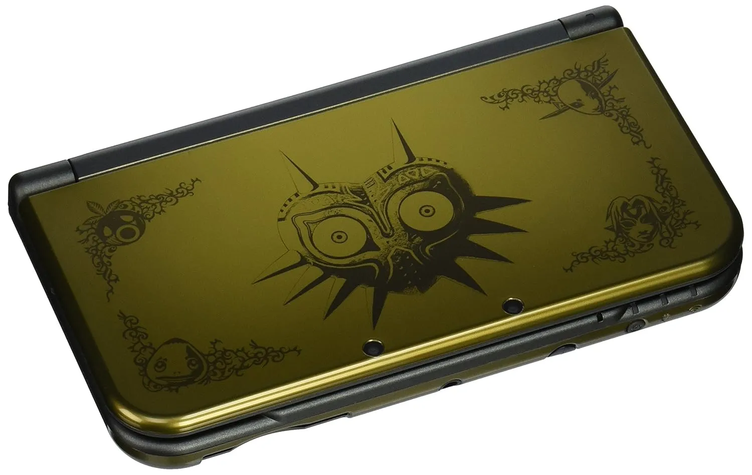 Nintendo - New 3DS XL Legend of Zelda: Majora's Mask Limited Edition - Gold/Black (Renewed)