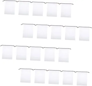 NOLITOY Travel Essential: 50 Pack Eva Drawstring Shoe Bags Pouch for Shoes Dust- Storage for Gym Travel and Home