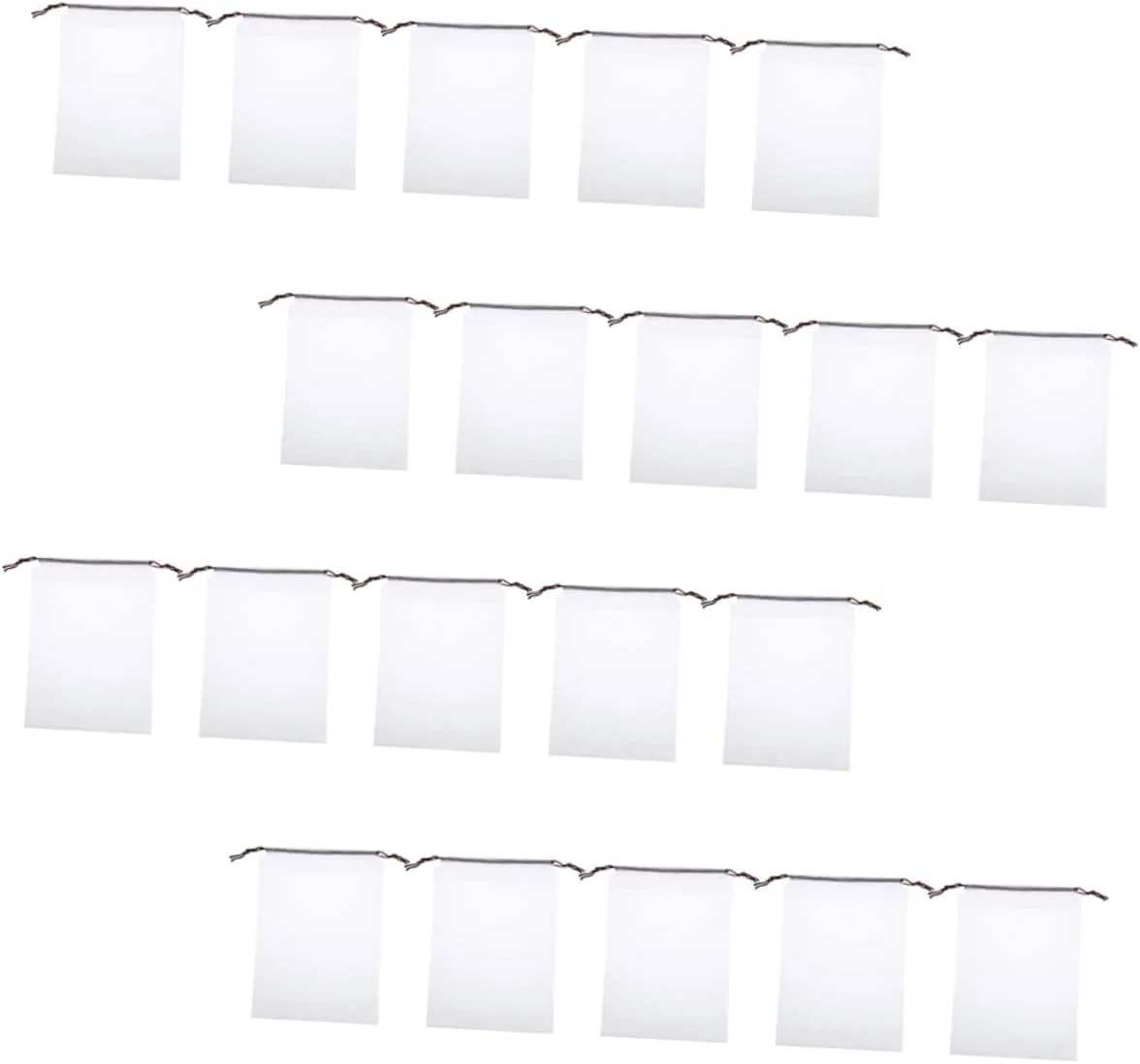 NOLITOY Travel Essential: 50 Pack Eva Drawstring Shoe Bags Pouch for Shoes Dust- Storage for Gym Travel and Home