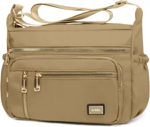 NPBAG Crossbody Bag for Women, Shoulder Purse Handbag Messenger Bag, Trendy Pocketbooks, Waterproof and Multi-Pockets