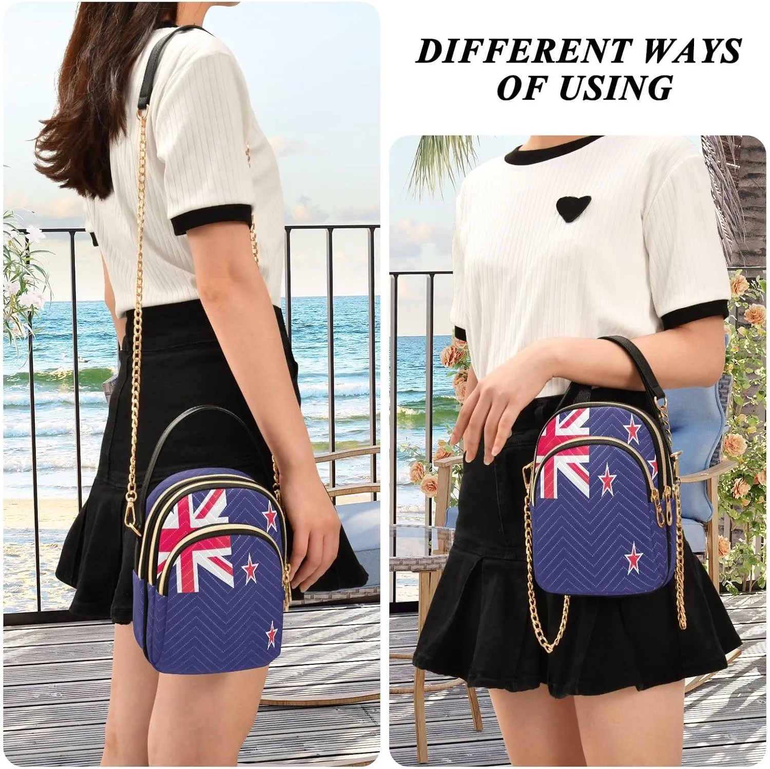 ODAWA Paraguay Flag Crossbody Bags Women - Crossbody Bags for Women Trendy - Travel Crossbody Bags for Women