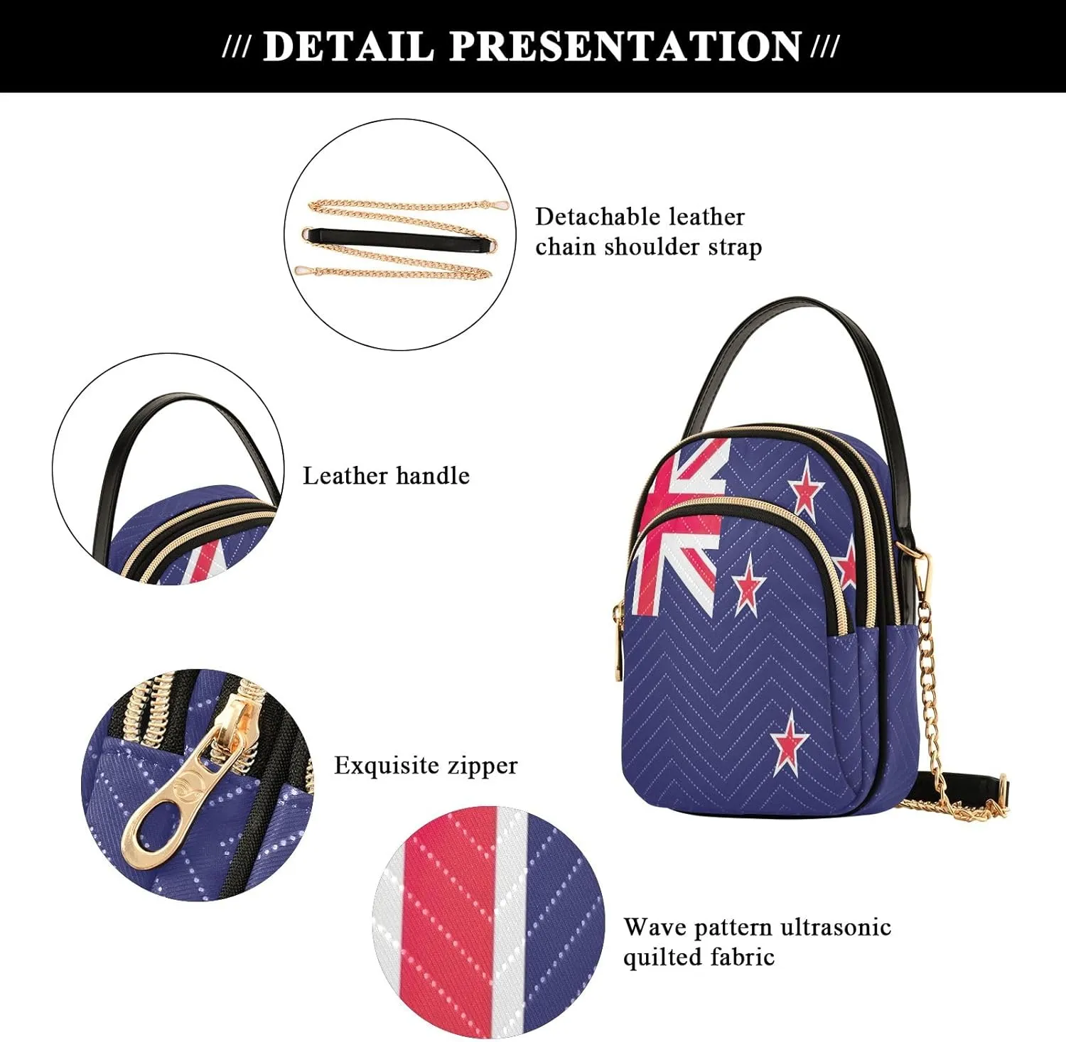 ODAWA Paraguay Flag Crossbody Bags Women - Crossbody Bags for Women Trendy - Travel Crossbody Bags for Women
