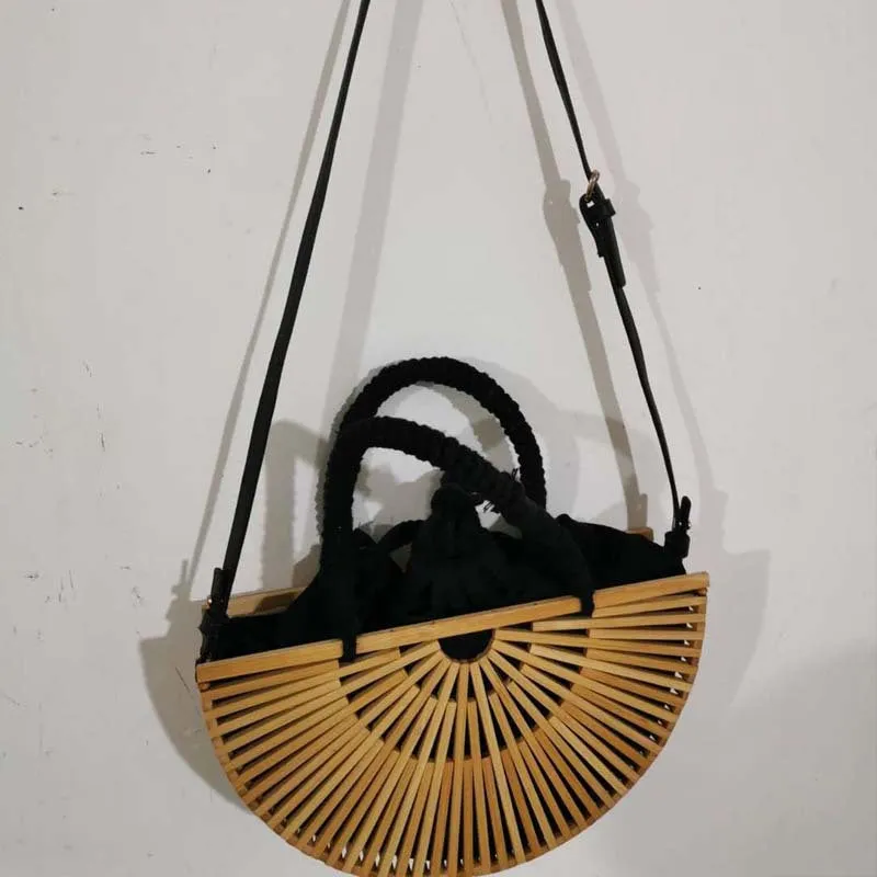 One Shoulder Messenger Rattan Outdoor Beach Bag