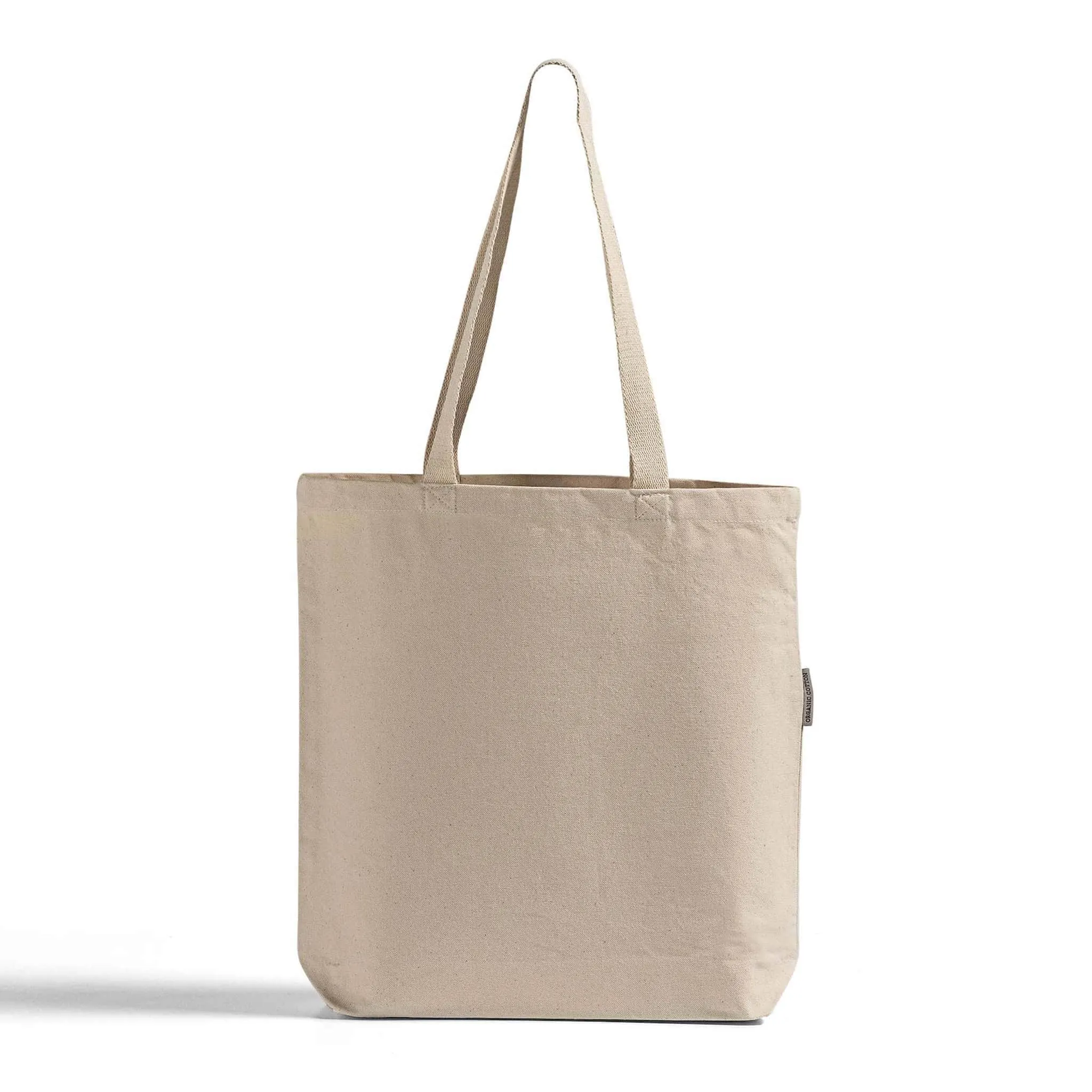 Organic Grocery Canvas Tote Bags W/Gusset - OR210