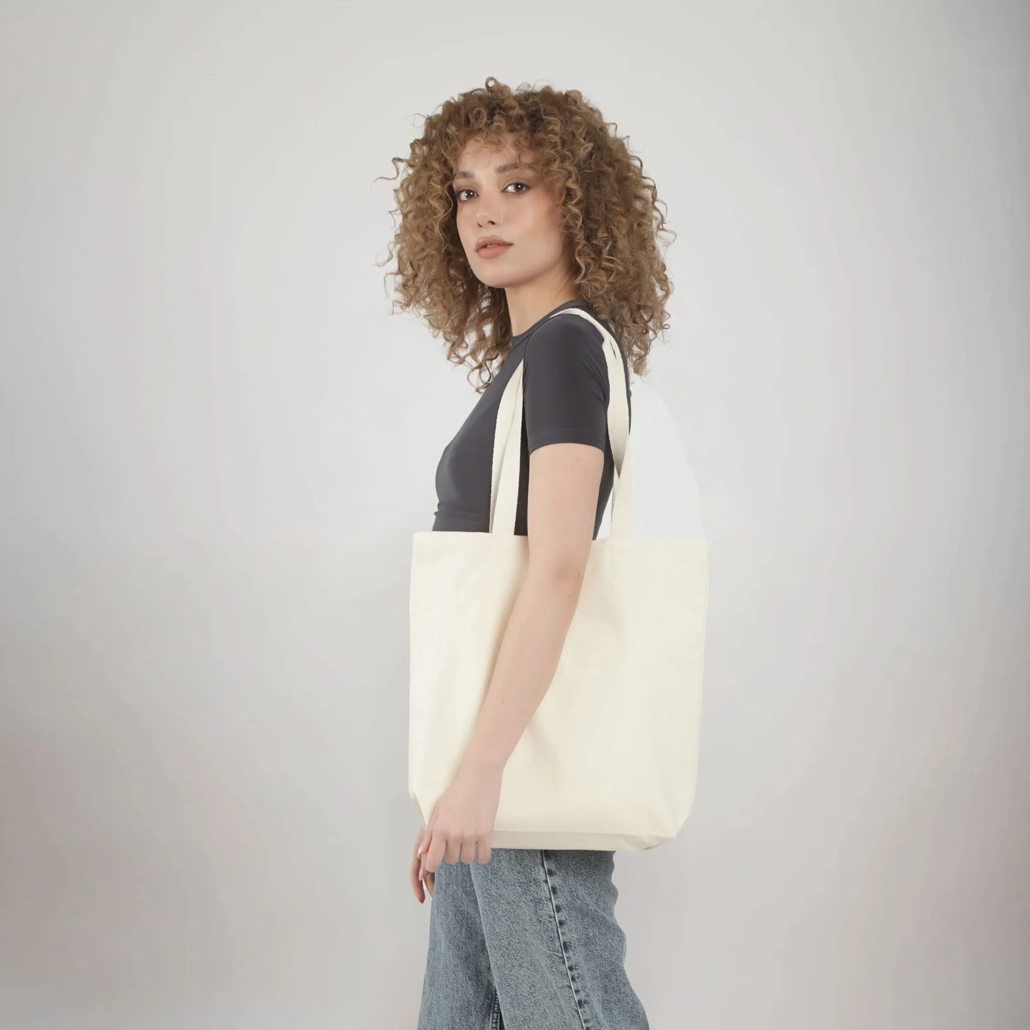 Organic Grocery Canvas Tote Bags W/Gusset - OR210