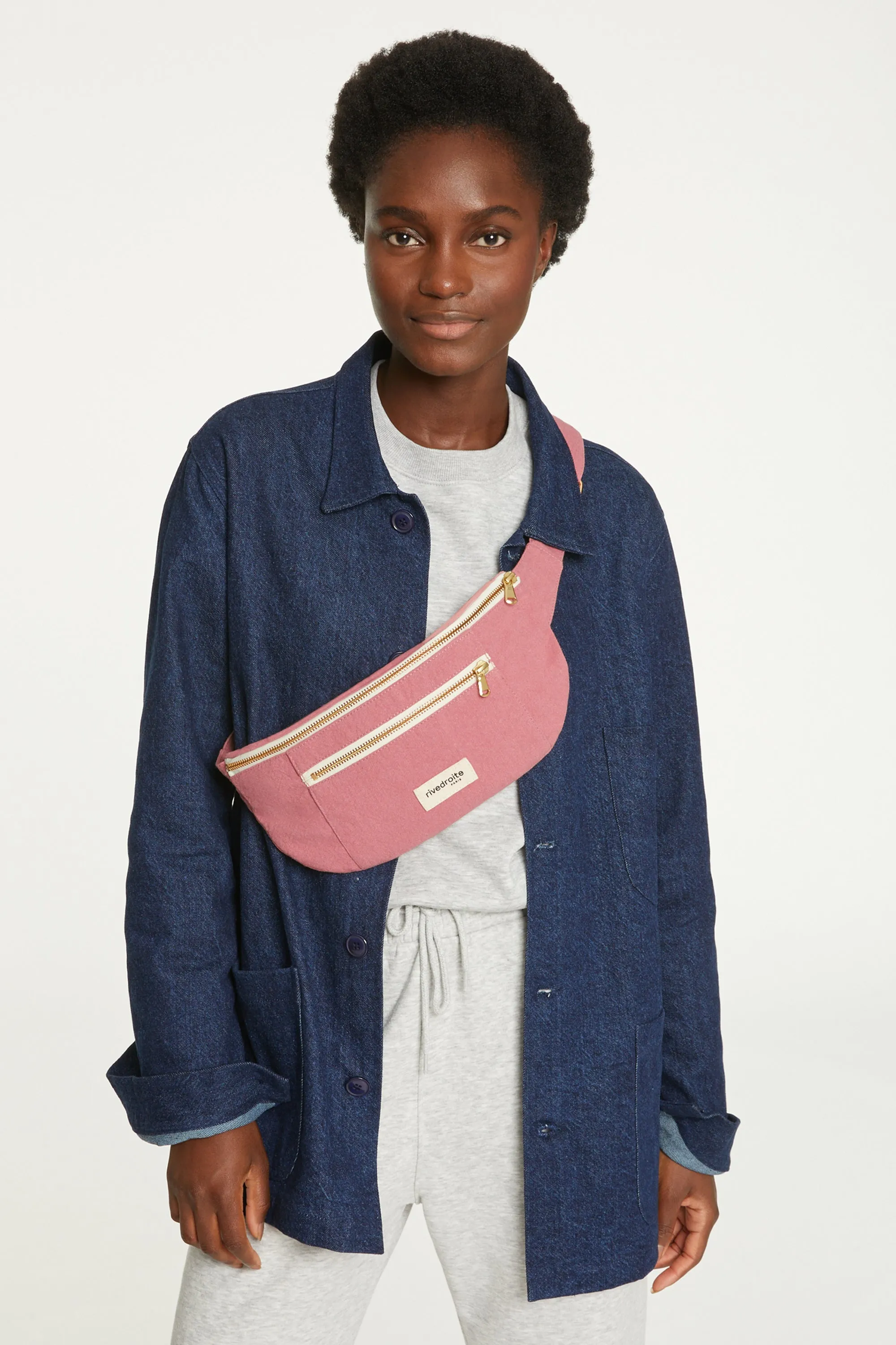 Orsel the new waist bag - Recycled cotton Bois de Rose