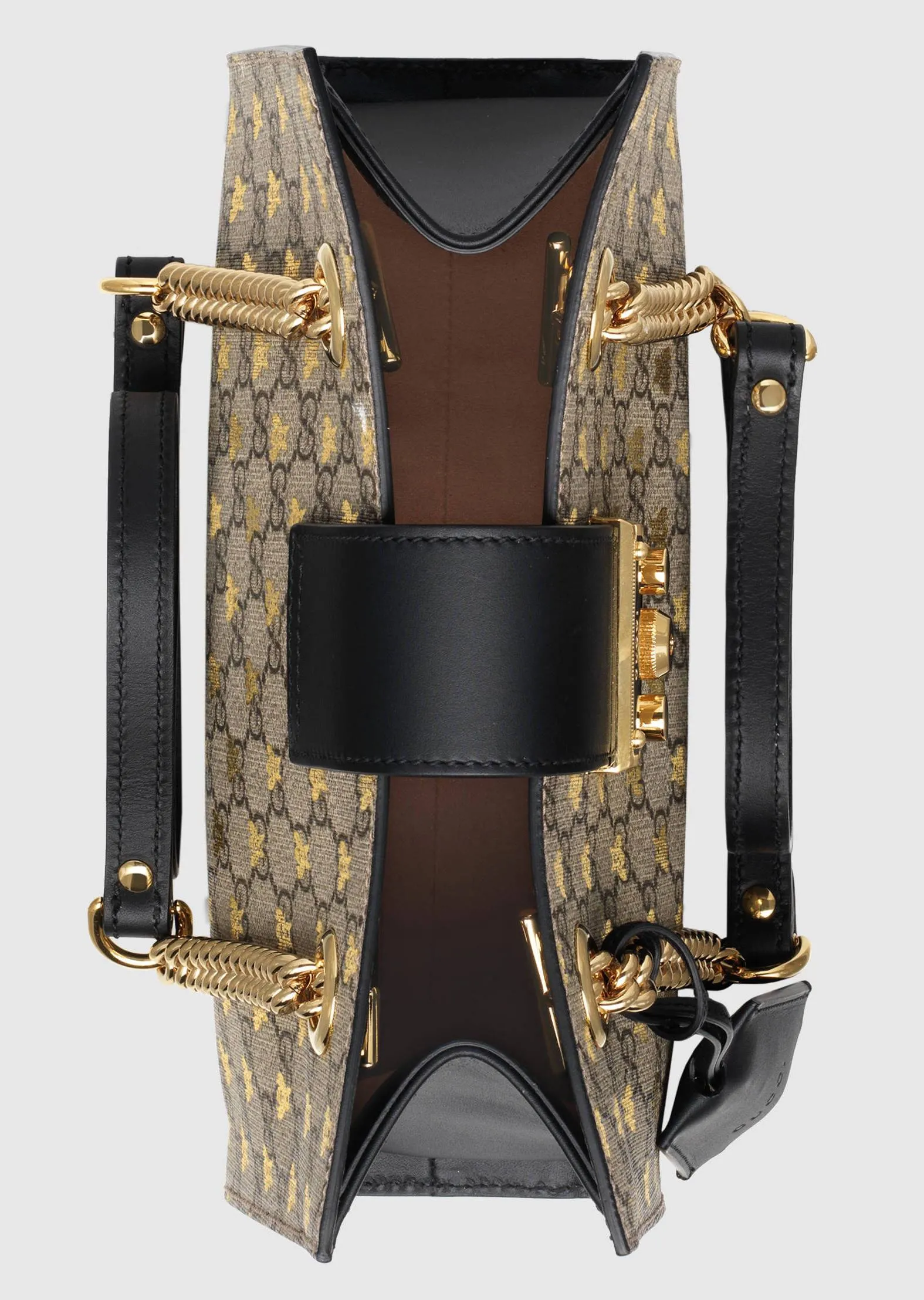 Padlock Small GG Bees Shoulder Bag