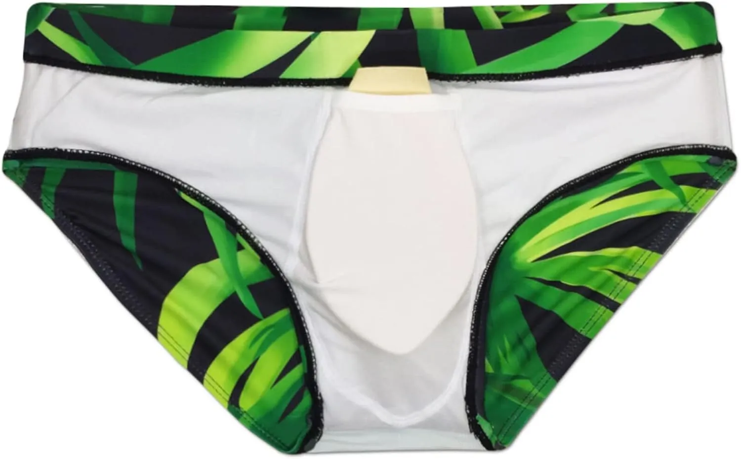 Panegy Mens Quick Dry Swimsuit Bikini Briefs Drawstring Low Rise Swim Bottoms with Removable Pad M-3XL