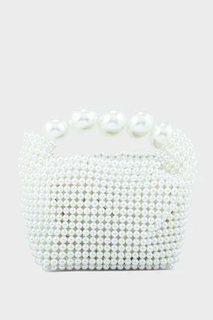 Party Wear Clutch BK4053-White