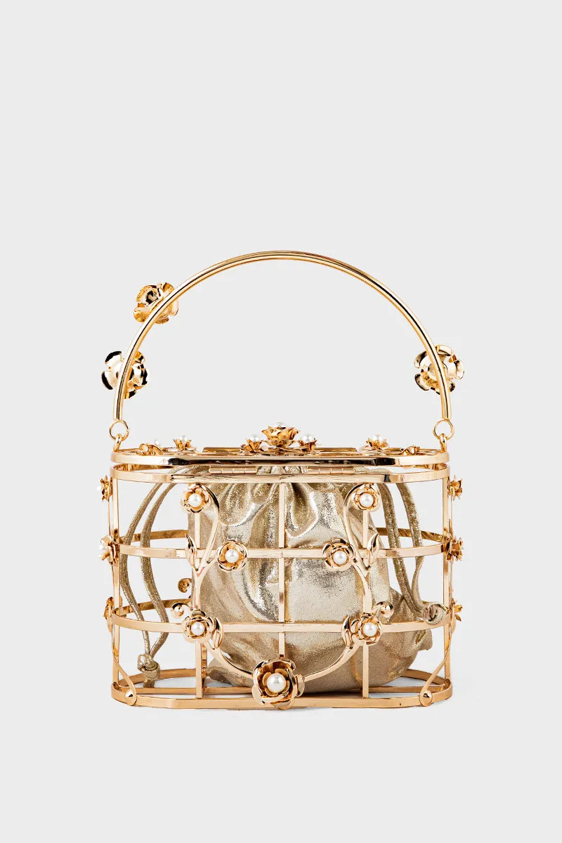 Party Wear Clutch BK4063-Golden