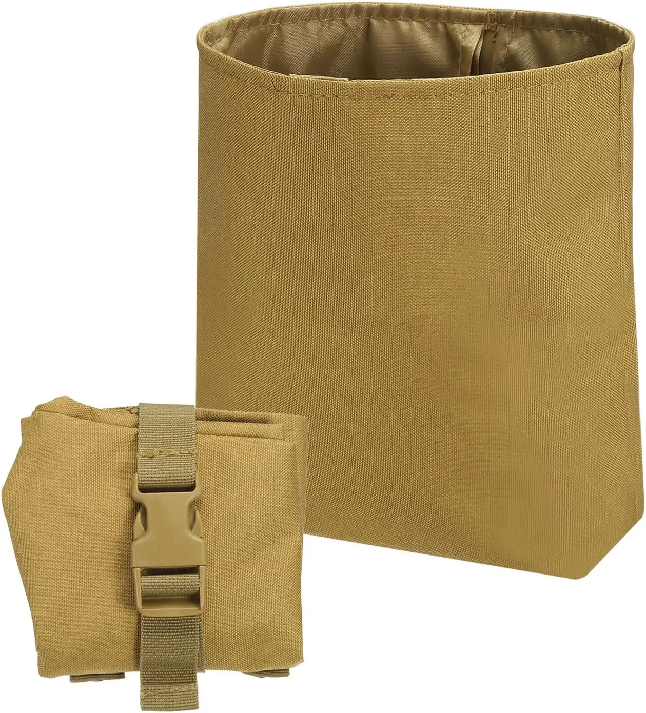 PATIKIL Dump Pouch, Folding Dump Waist Bag Roll-Up Drawstring Utility Tool Storage Pack Backpack Accessories Shooting Climbing Outdoor Sports Bag