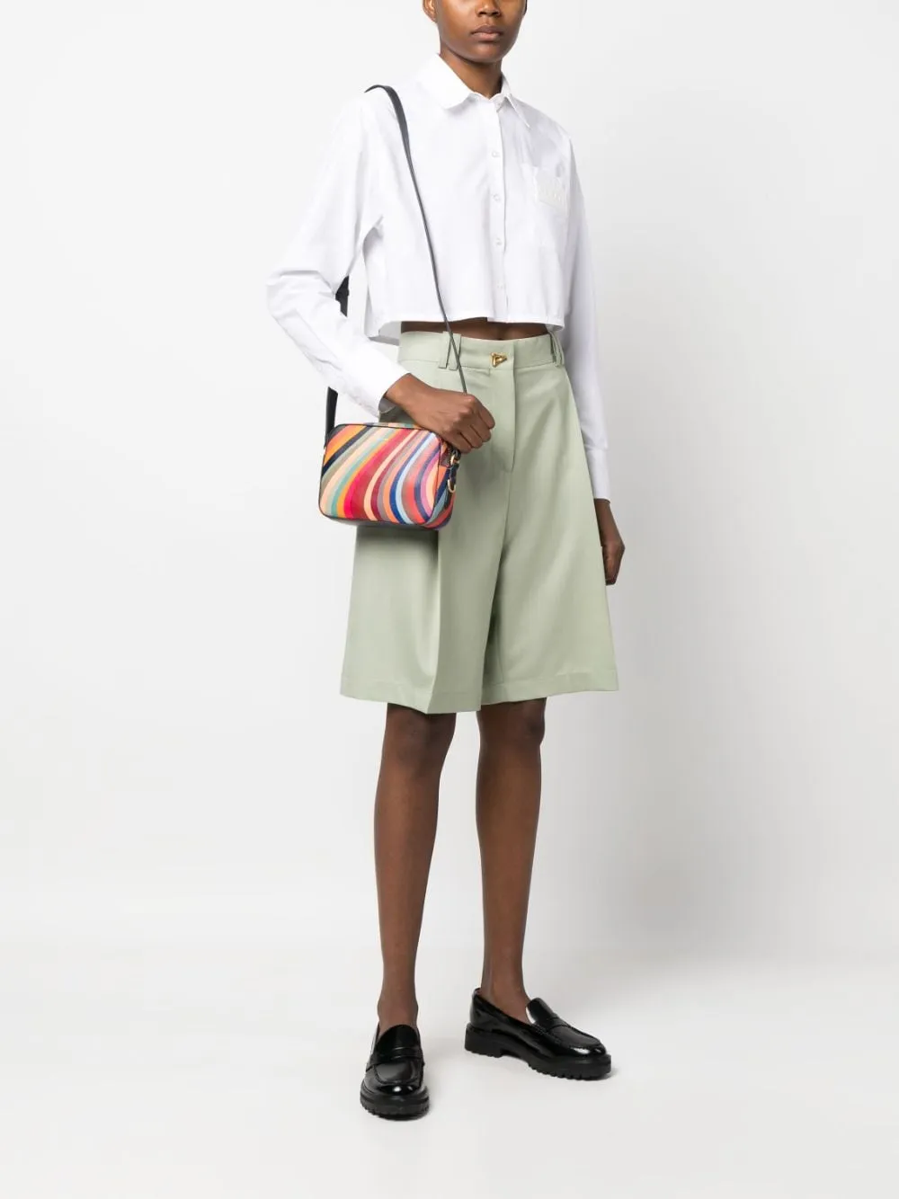 Paul Smith Swirl Leather Crossbody Bag