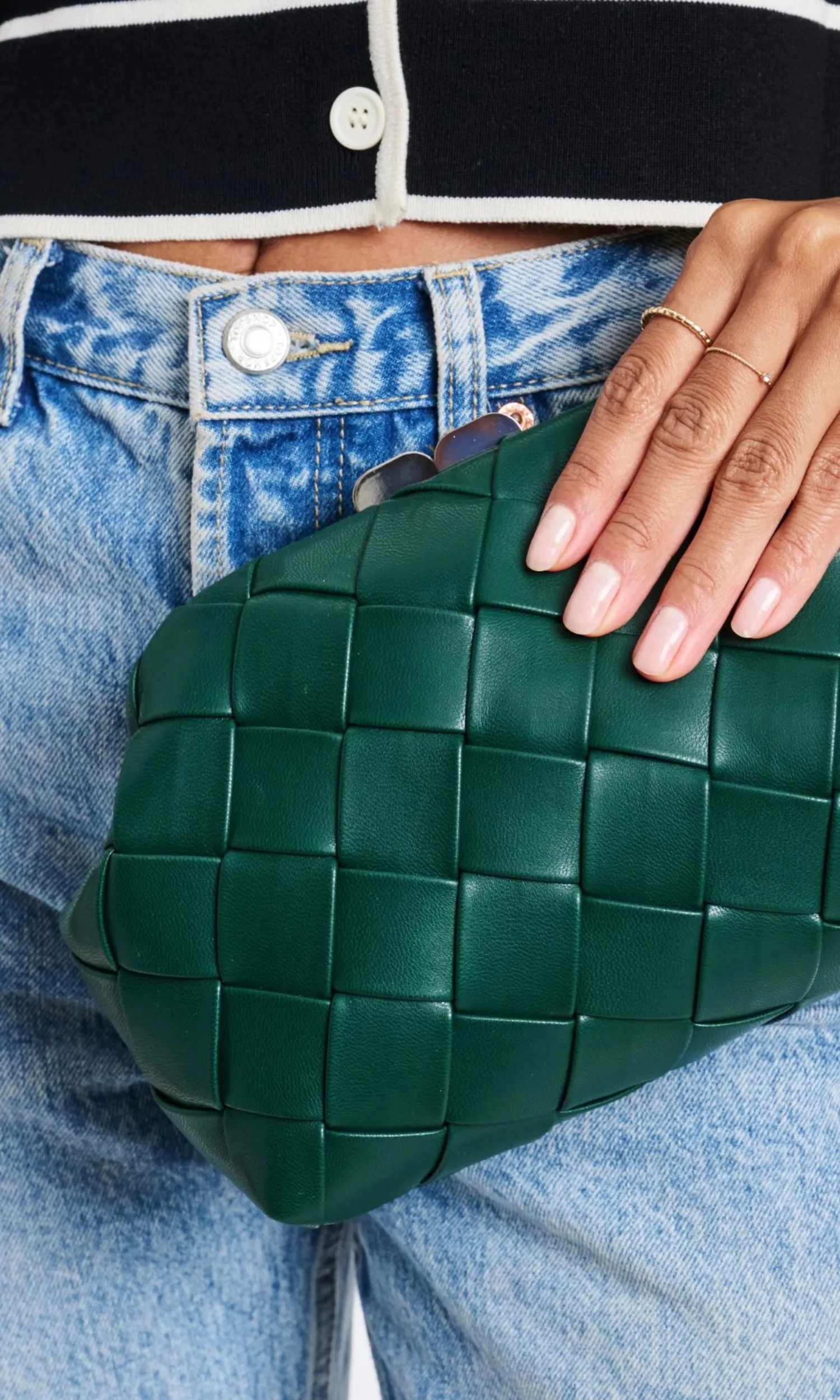 Pauline Woven Crossbody Clutch
